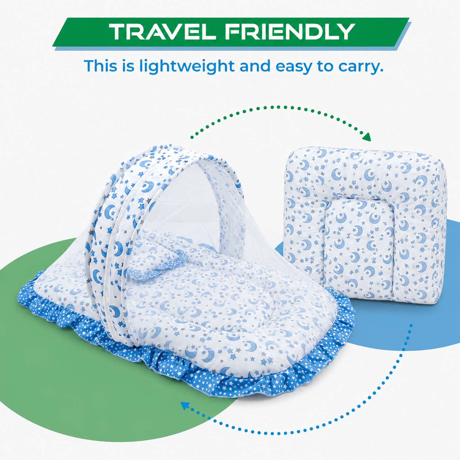 Image of JBcom Cotton Baby Bed Sized Bedding Set