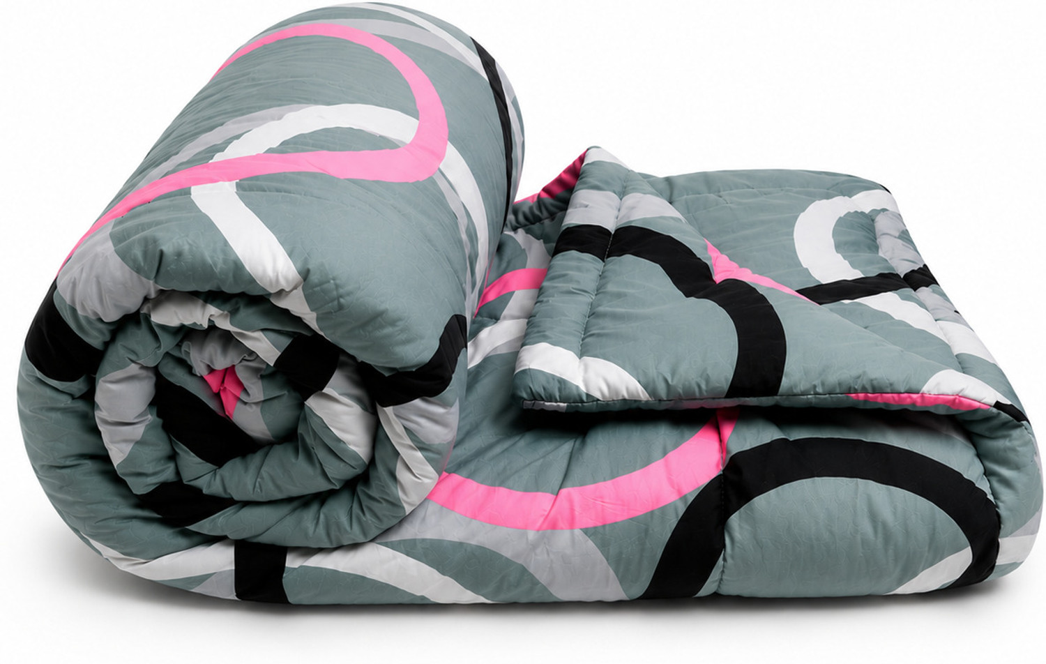 Image of Spire@Home Printed Double Comforter for AC Room (Cotton, Multicolor, Grey)