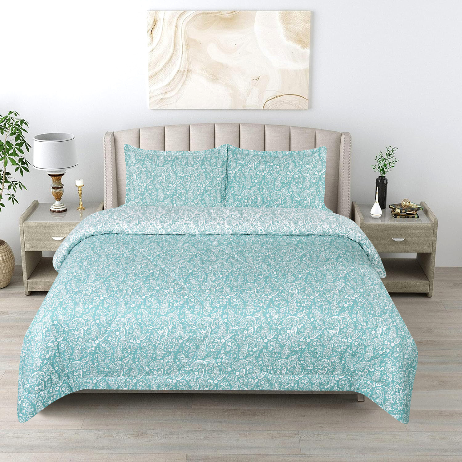Image of CARLTON LONDON Microfiber Queen Sized Bedding Set
