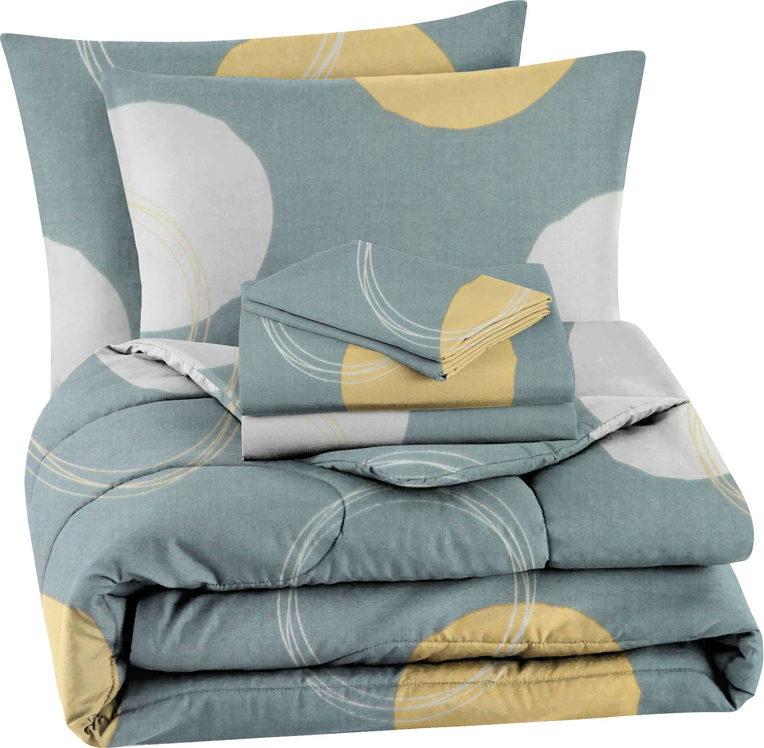VAS COLLECTIONS Microfiber Double Flat 220 TC Abstract 1 Bedsheet