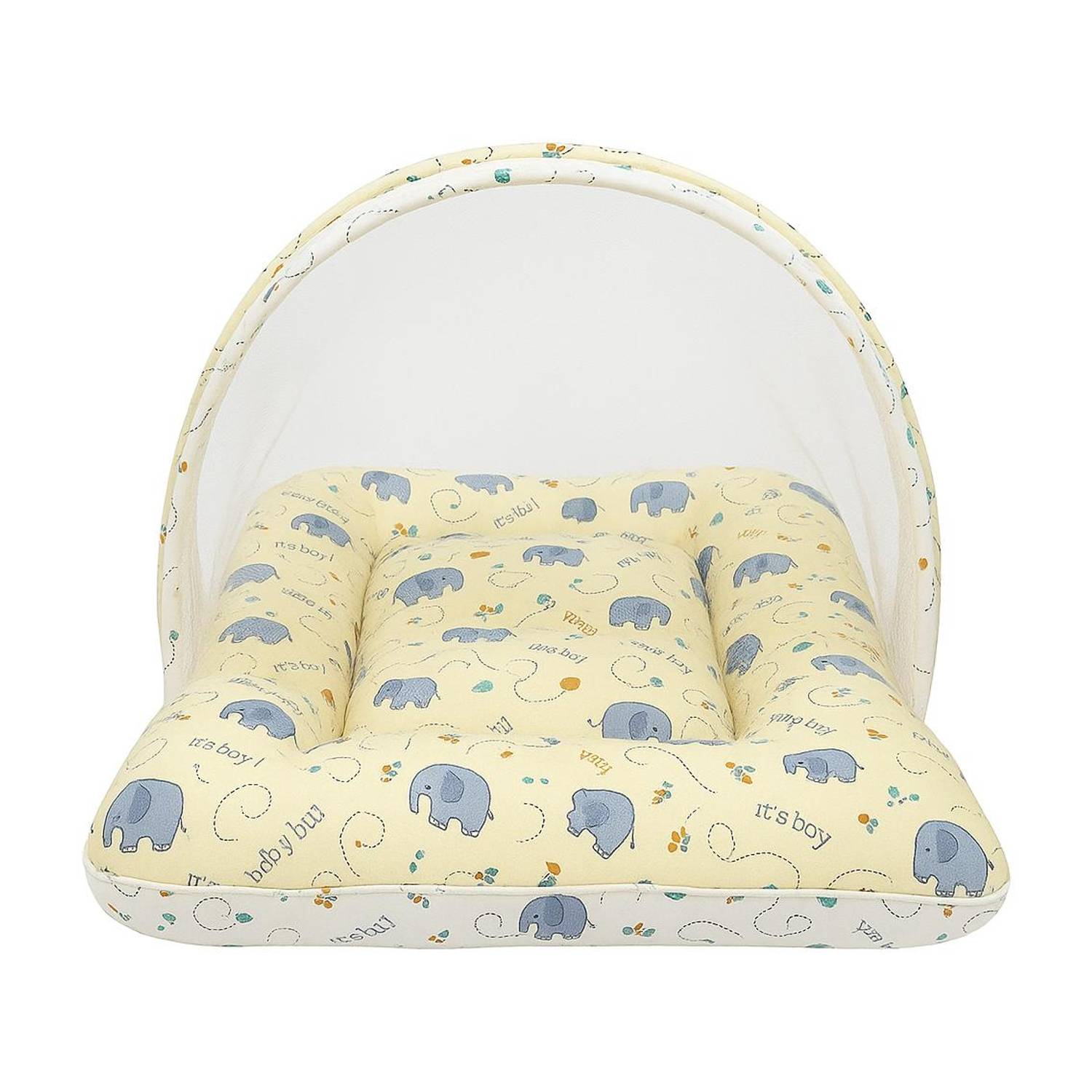 Baby Fly New Born Baby Foldable Mattress With Mosquito Net Standard Crib