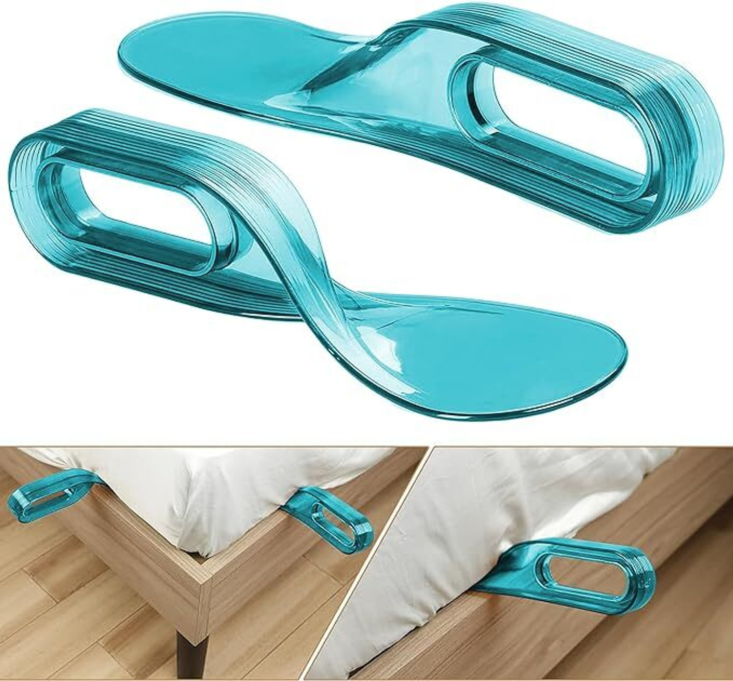 Image of Ezliving Cotton Queen, Double, King Flat 0 TC Solid 2 Bedsheets with 4 Pillow Covers