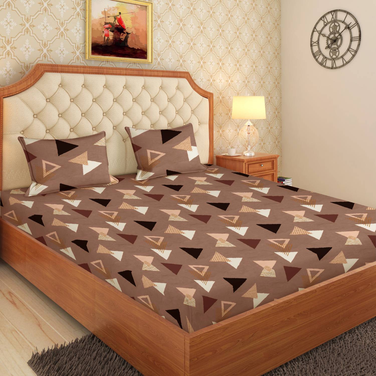 Moca by Monte Carlo Microfiber Double Flat 120 TC Printed 1 Bedsh