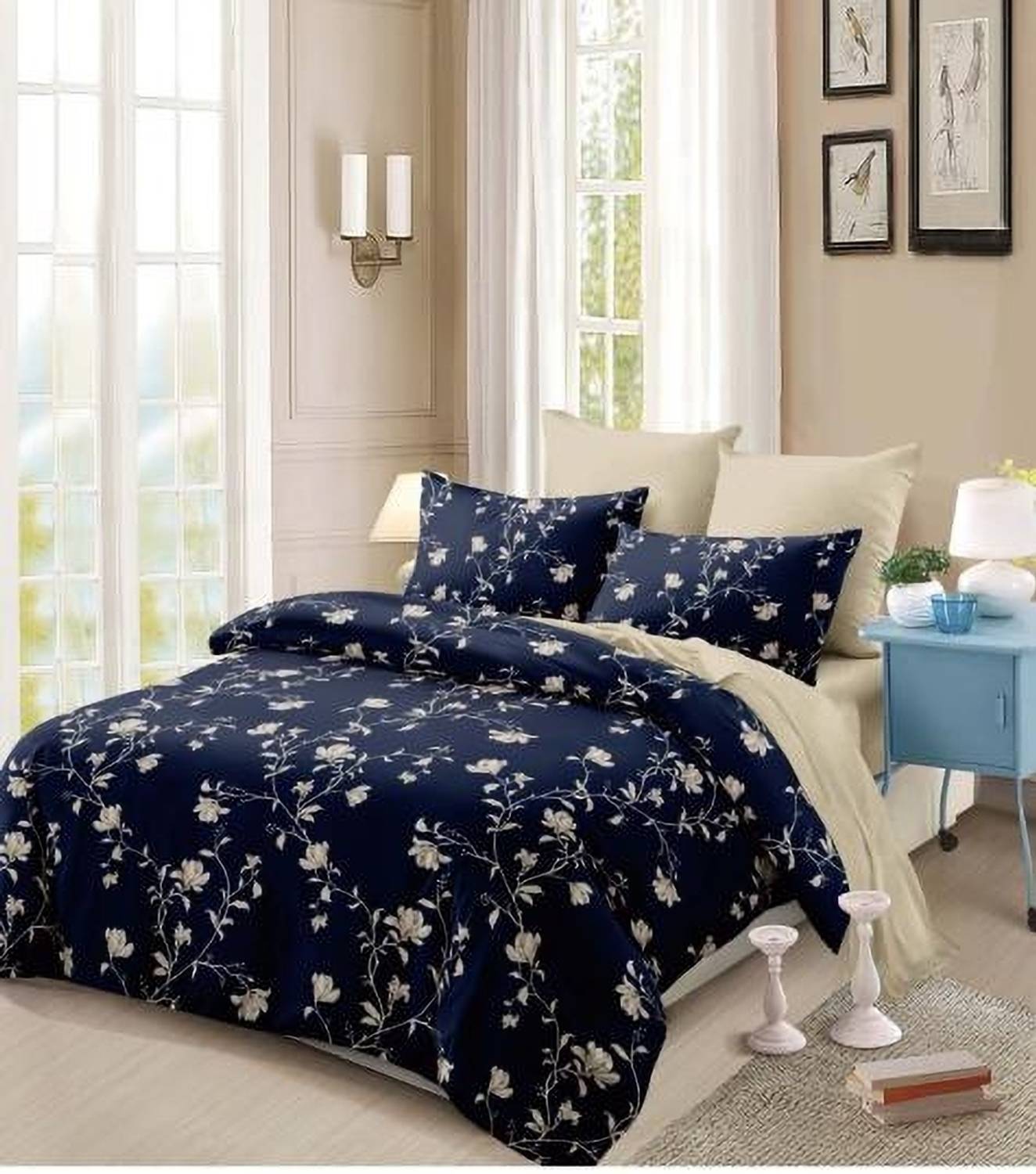 Dia Bamboo Microfiber Single Flat 180 TC Printed 1 Bedsheet with