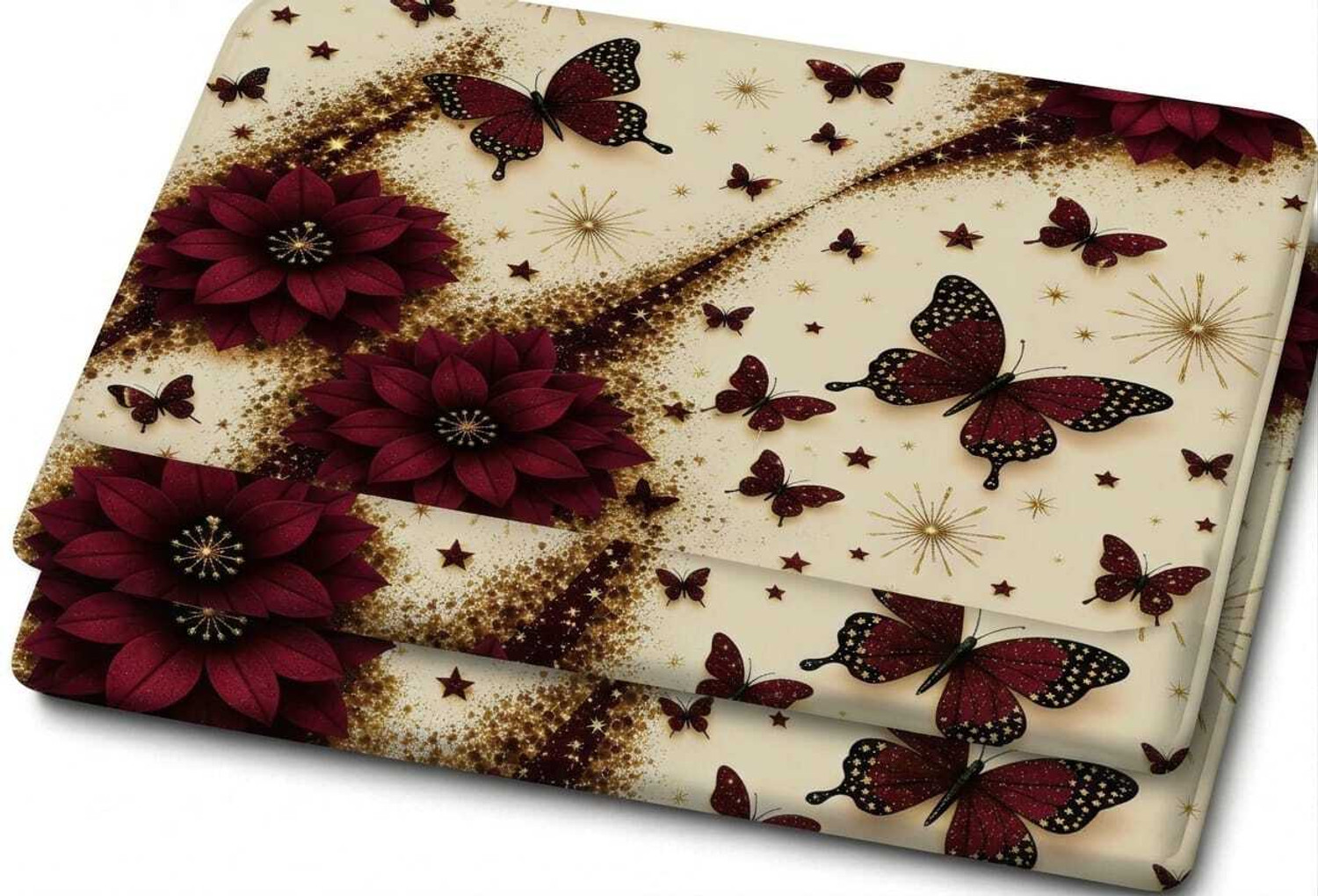 Image of Rumps Cotton Double Flat 450 TC 7D Digital 1 Bedsheet with 2 Pillow Covers