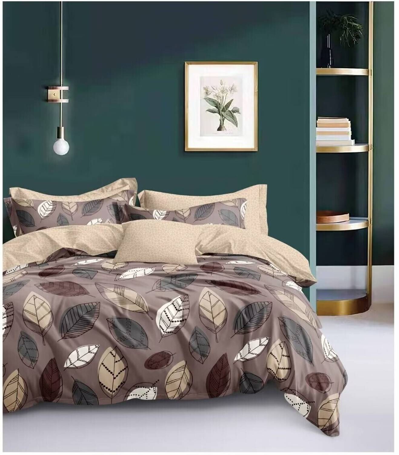 Dia Bamboo Microfiber Double Flat 300 TC Printed 1 Bedsheet with