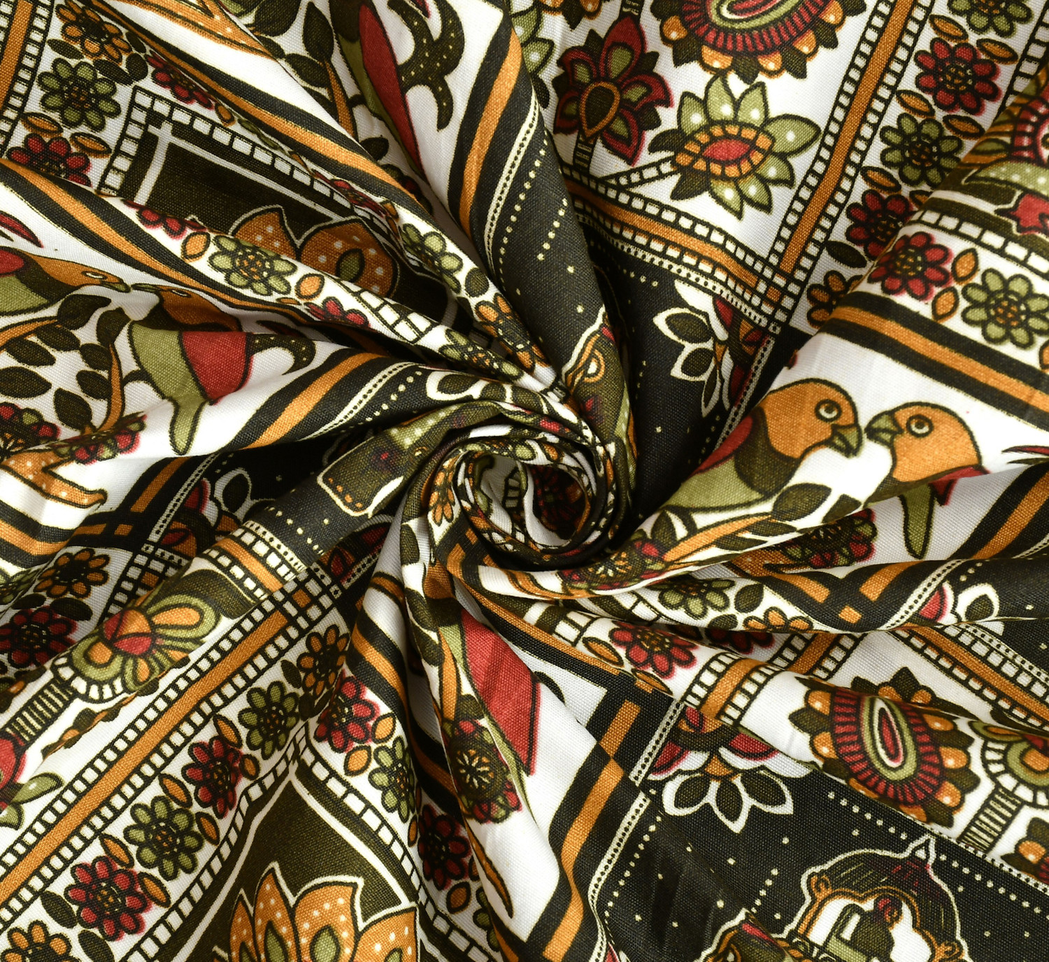 Image of SCHp Cotton Single Fitted (Elastic) 320 TC Printed 1 Bedsheet