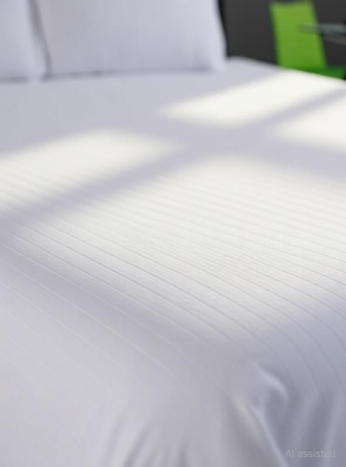 Image of Yashi decor Cotton Double Flat 220 TC Striped 1 Bedsheet with 2 Pillow Covers