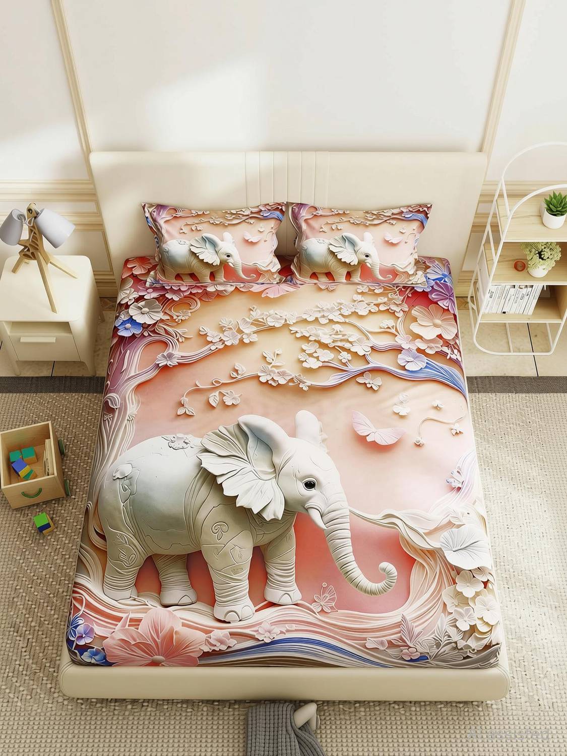 AASHRAE Cotton Double Flat 250 TC 7D Digital 1 Bedsheet