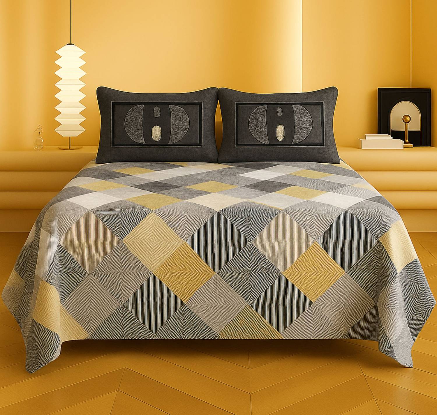 VAS COLLECTIONS Cotton Double Flat 220 TC Motifs 1 Bedsheet with