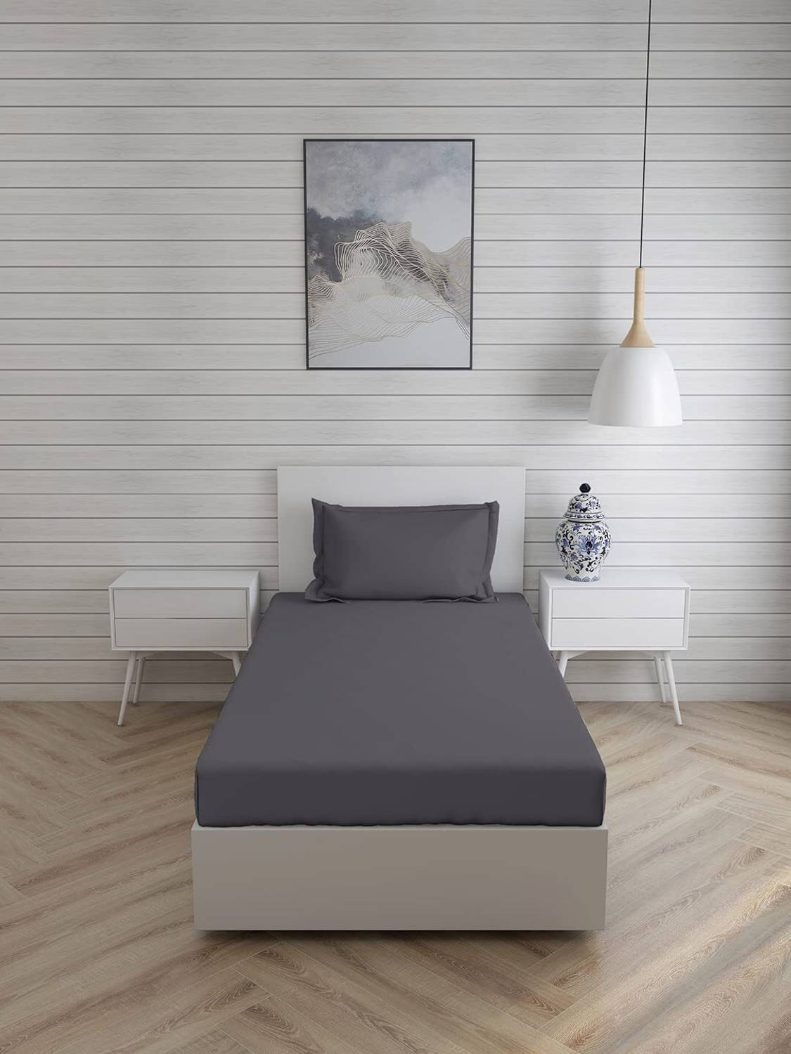 Shri Cotton Single Bedsheet 210 TC with 2 Pillow Covers - Image 1
