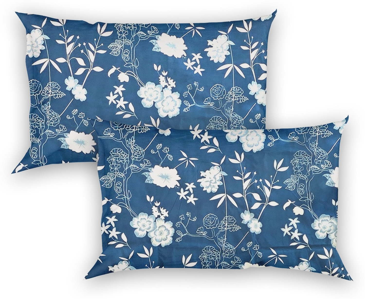 Image of CARLTON LONDON Cotton Double Fitted (Elastic) 104 TC Printed 1 Bedsheet with 2 Pillow Covers