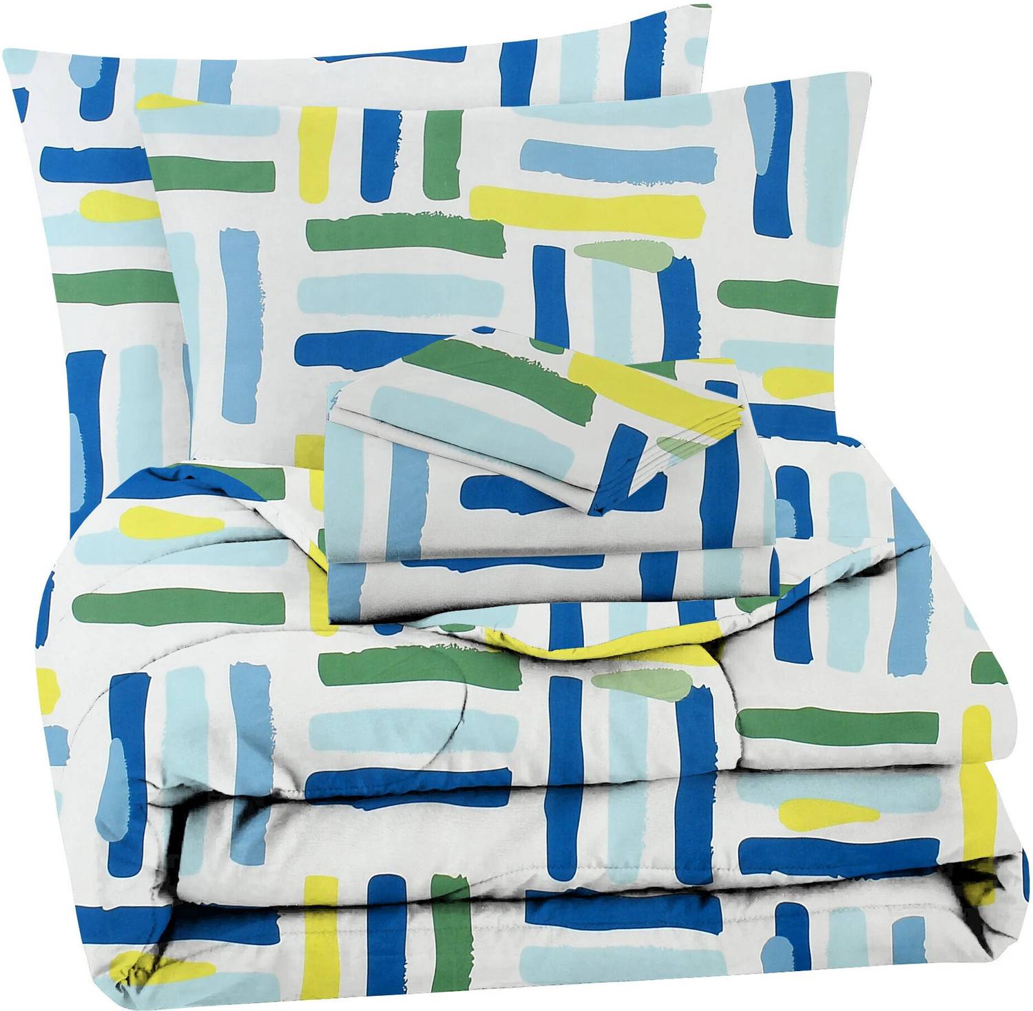 VAS COLLECTIONS Microfiber Double Flat 220 TC Abstract 1 Bedsheet