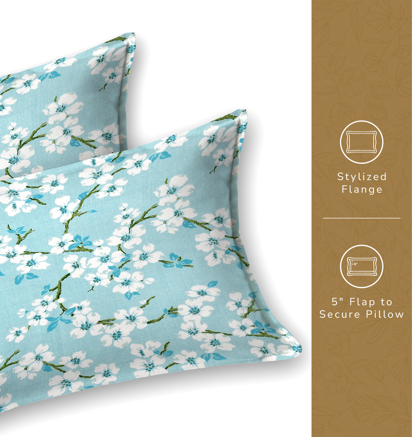 Image of Homeful Style Microfiber Single Flat 160 TC Printed 1 Summer Bedsheet