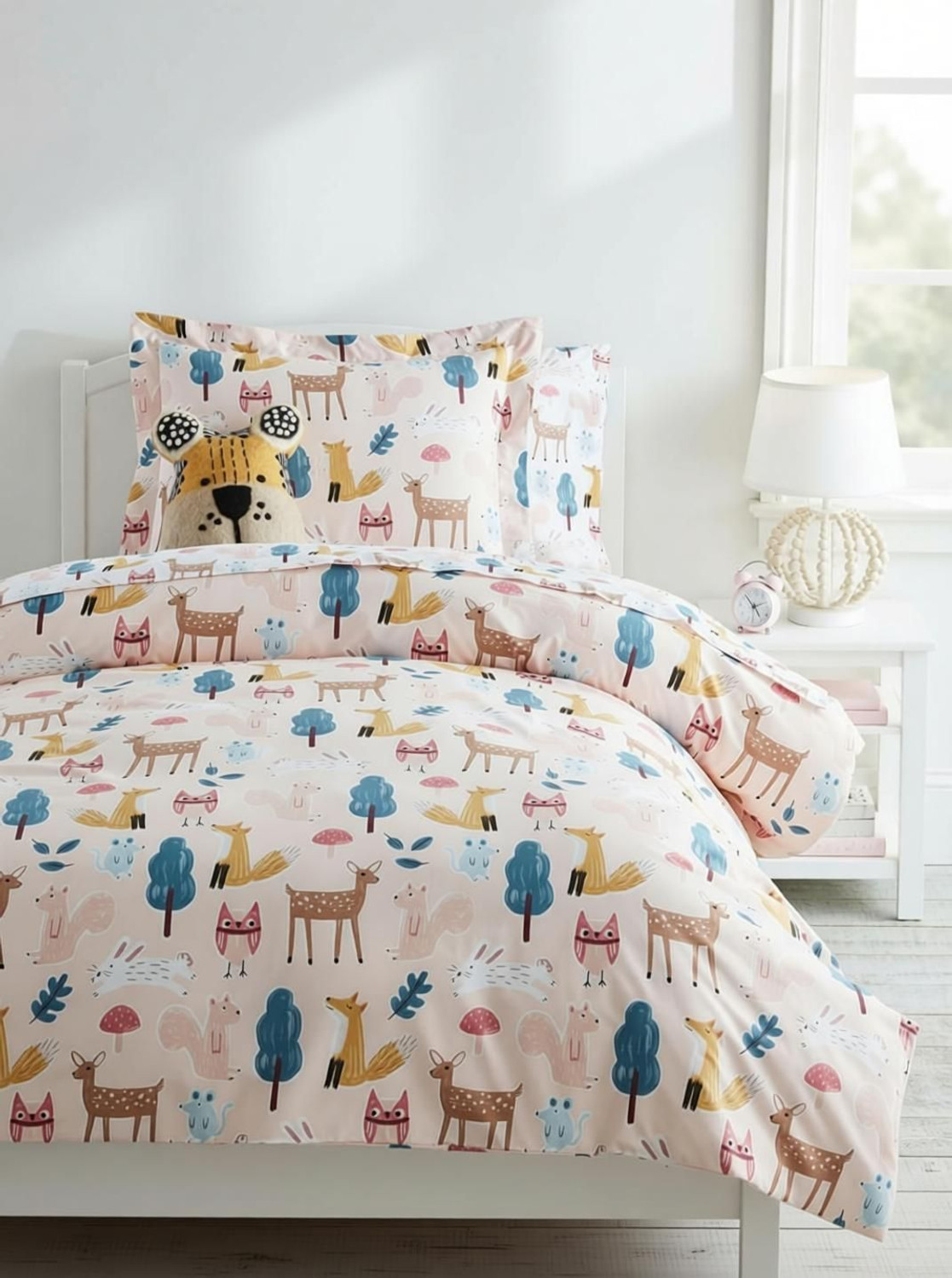 Image of Shalini Cotton Blend Single Flat 220 TC Animal 1 Bedsheet