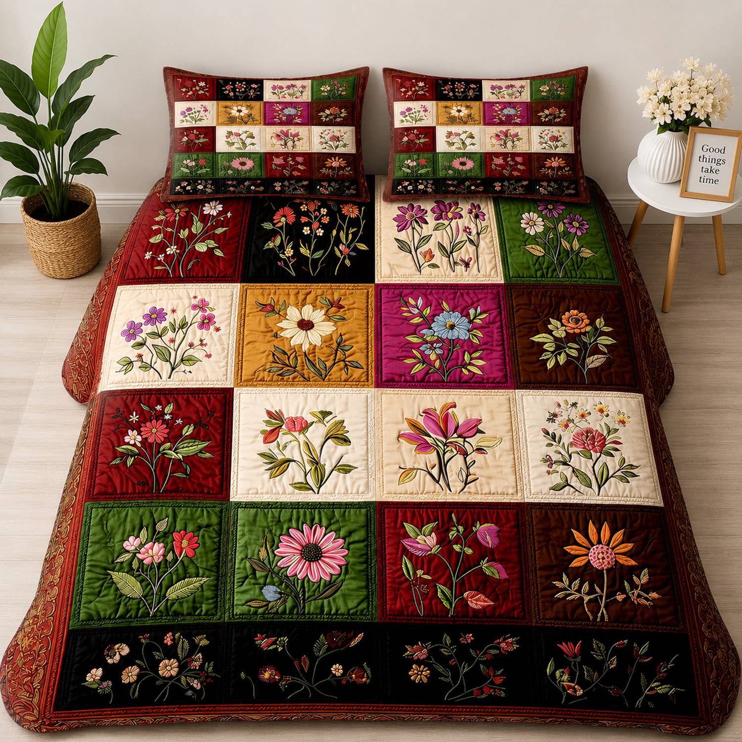VELVE8 King Polycotton 320 TC Summer Bedsheet with 2 Pillow Covers - Image 1