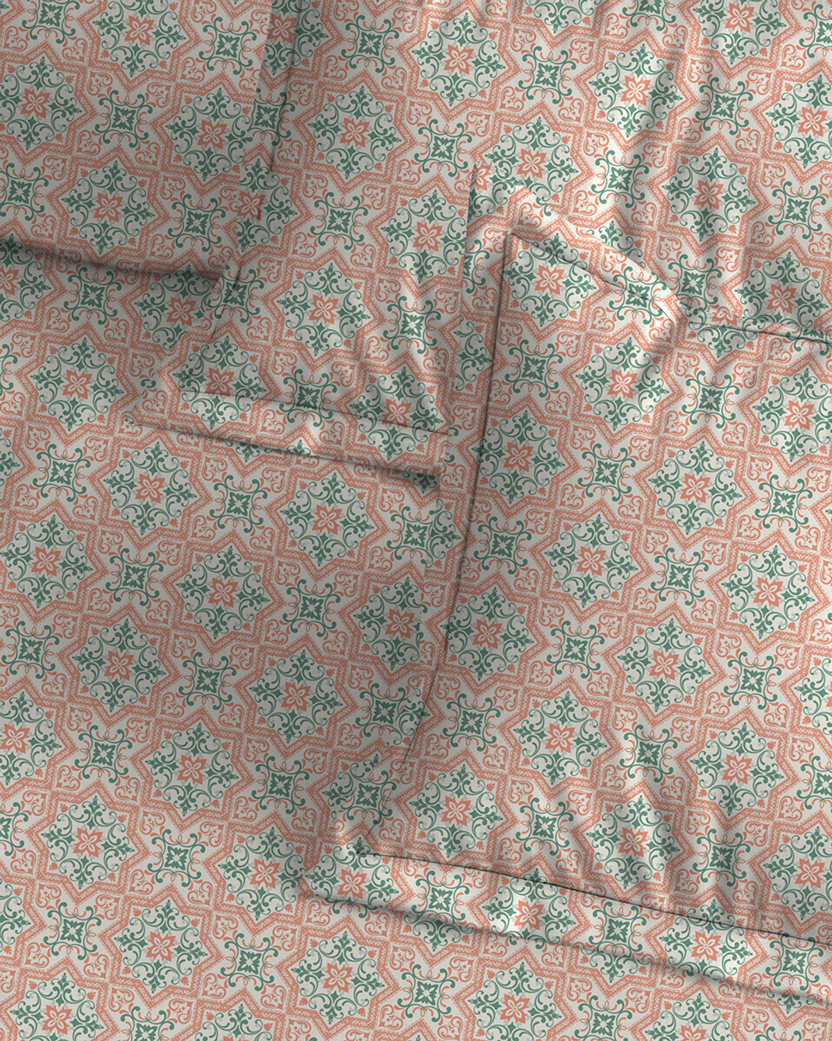 Image of Arvind Cotton King Flat 120 TC Floral 1 Bedsheet with 2 Pillow Covers