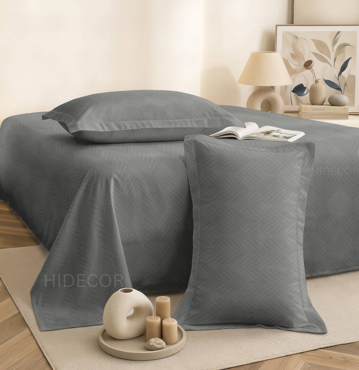 HIDECOR Microfiber Double, King Flat 280 TC Printed 1 Summer Beds