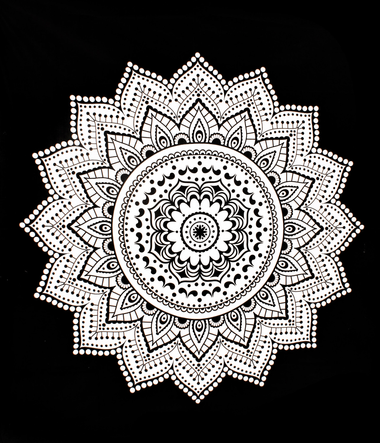 Image of JAIPUR PRINTS Cotton Double Flat 240 TC Jaipuri Prints 1 Bedsheet with 2 Pillow Covers