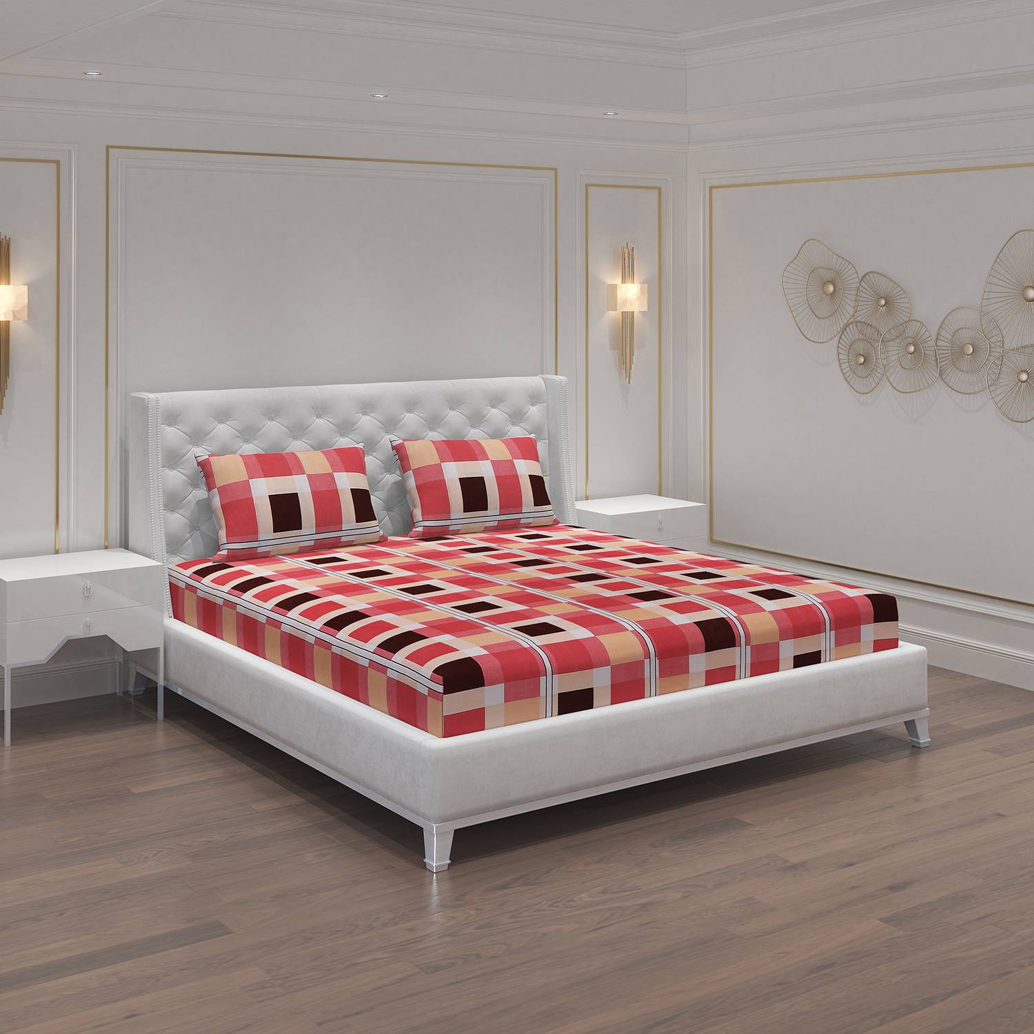 Moca by Monte Carlo Microfiber Double Flat 120 TC Printed 1 Bedsh