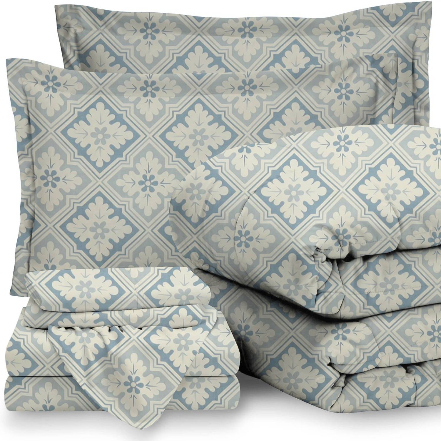 VAS COLLECTIONS Microfiber Double Flat 220 TC Abstract 1 Bedsheet