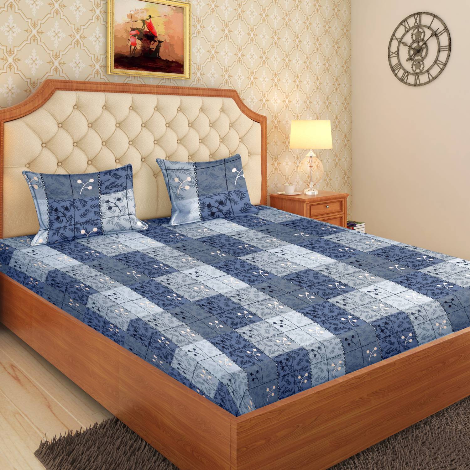 Moca by Monte Carlo Microfiber Double Flat 120 TC Printed 1 Bedsh