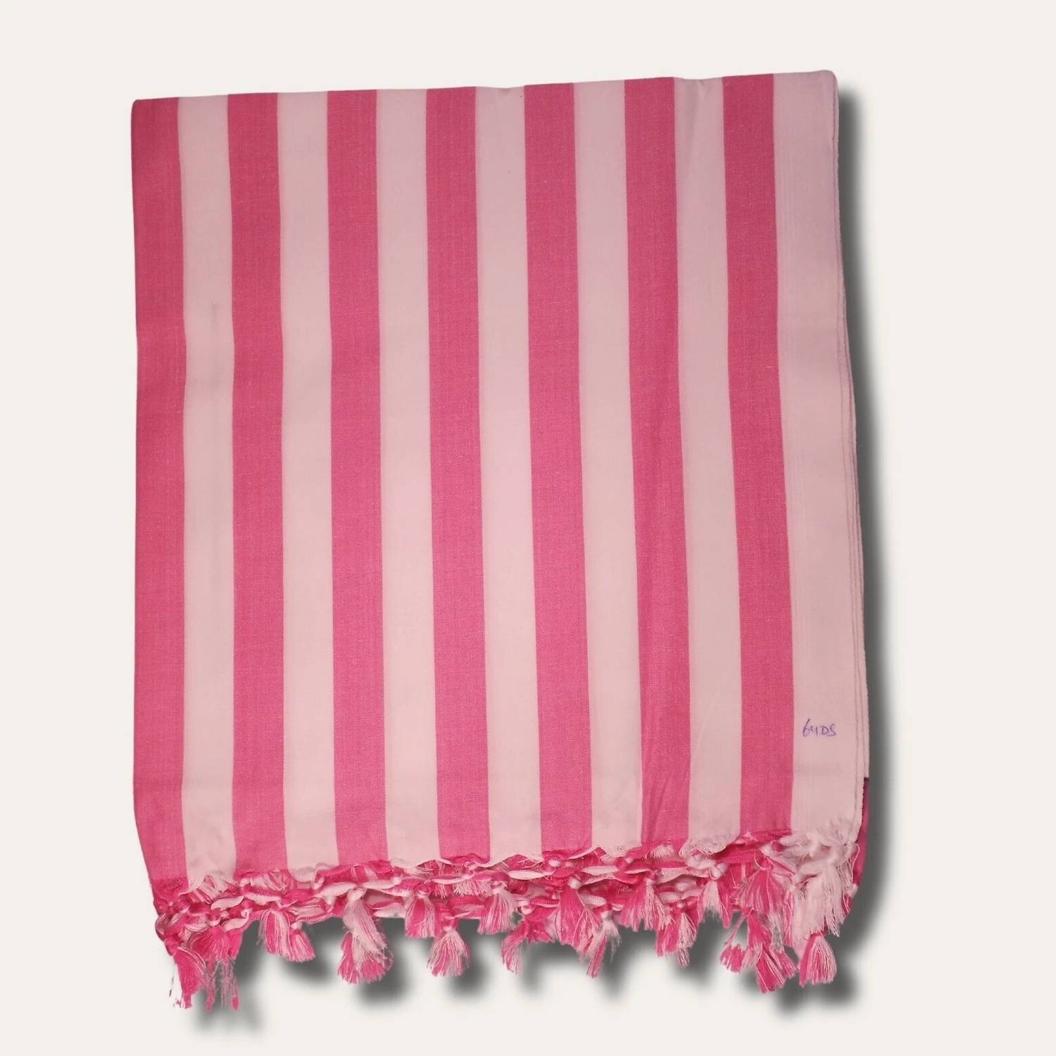 Amma Trenz Cotton Single Flat 200 TC Striped 1 Bedsheet with 2 Pillow Covers
