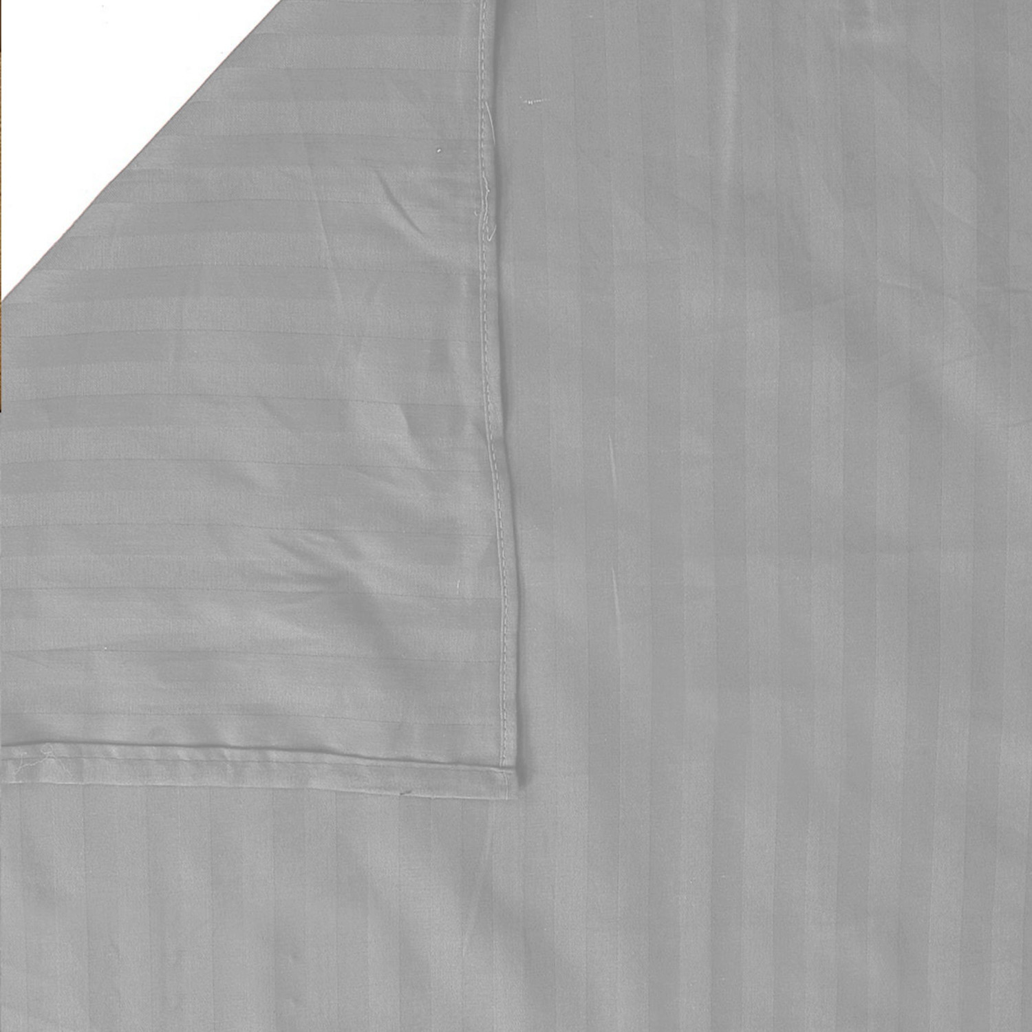 Image of Weave & Decor Microfiber King Flat 300 TC Striped 1 Bedsheet with 2 Pillow Covers