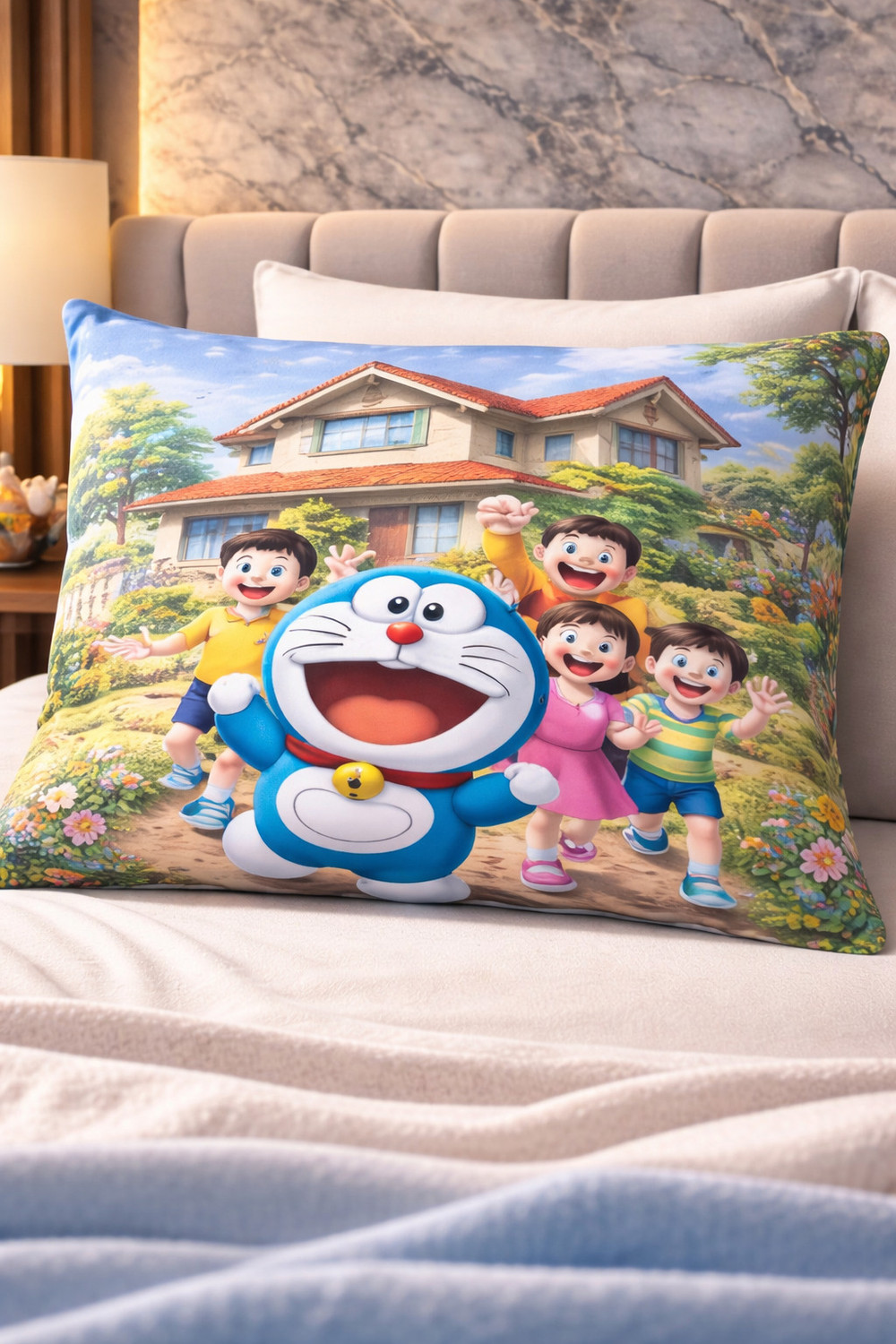 Image of DECORWELL Polycotton King Flat 220 TC Cartoon 1 Bedsheet