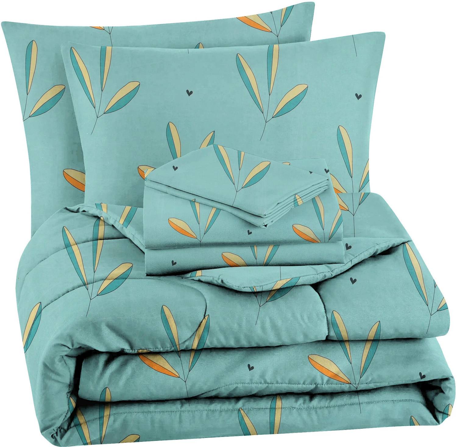 VAS COLLECTIONS Microfiber Double Flat 220 TC Abstract 1 Bedsheet