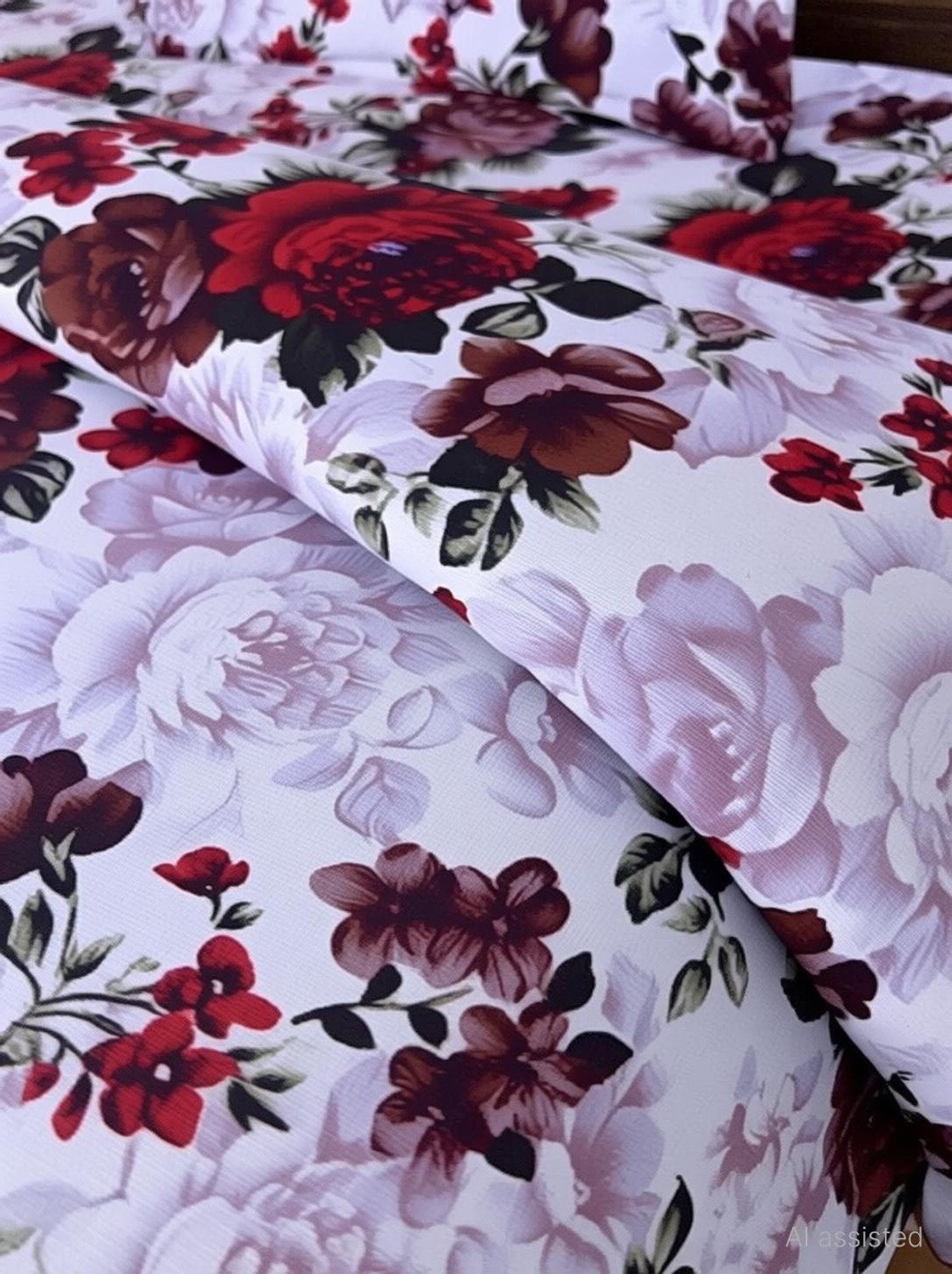 Image of MJJ Microfiber Single Flat 180 TC Printed 1 Bedsheet with 2 Pillow Covers