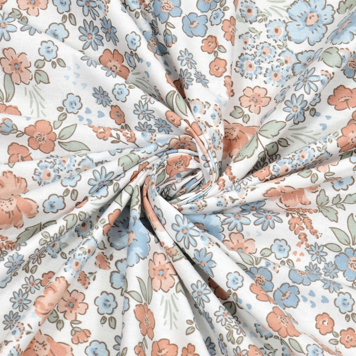 Image of haus & kinder Cotton Double Fitted (Elastic) 186 TC Printed 1 Bedsheet with 2 Pillow Covers