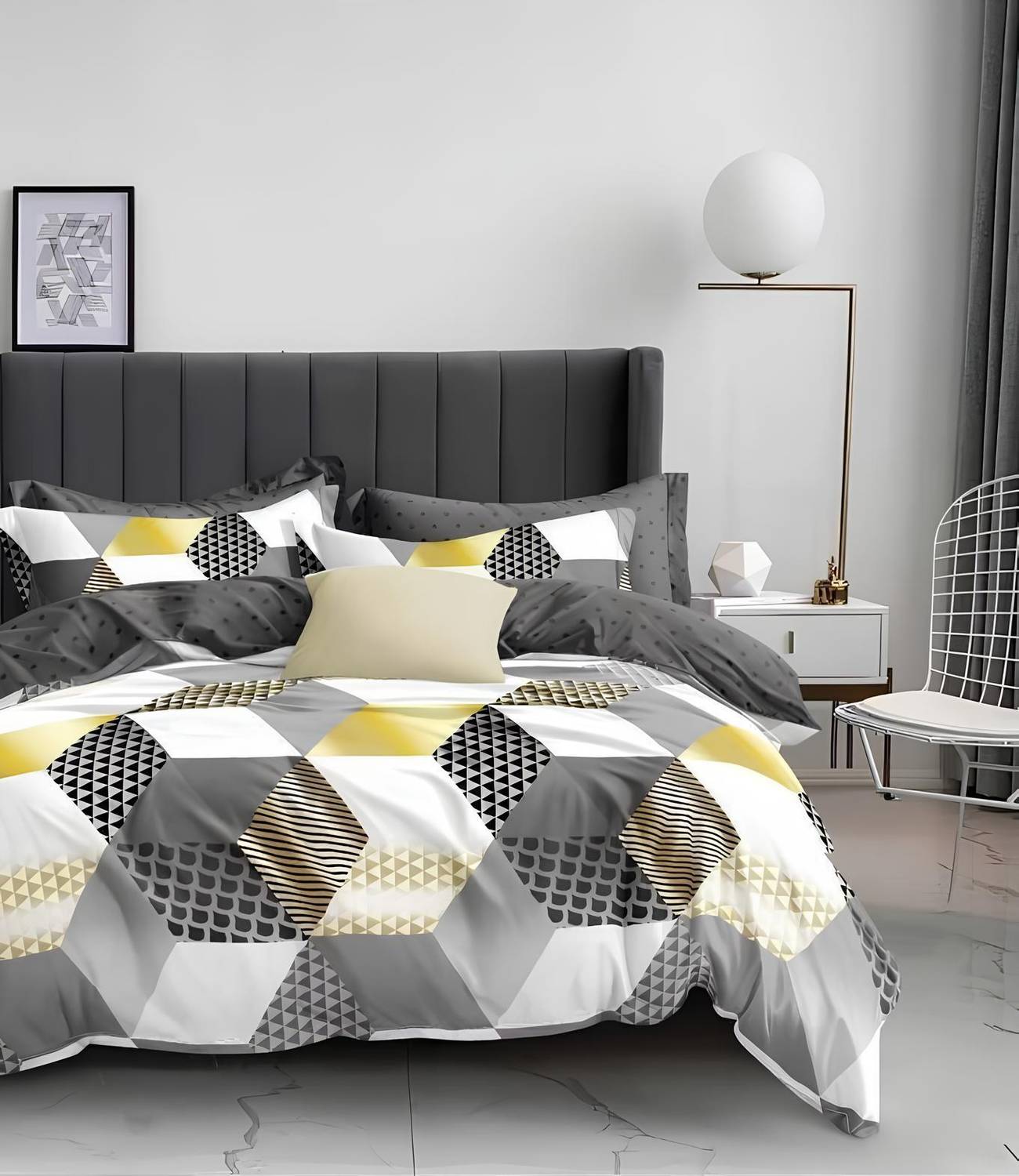 Moca by Monte Carlo Microfiber Double Flat 120 TC Printed 1 Bedsh