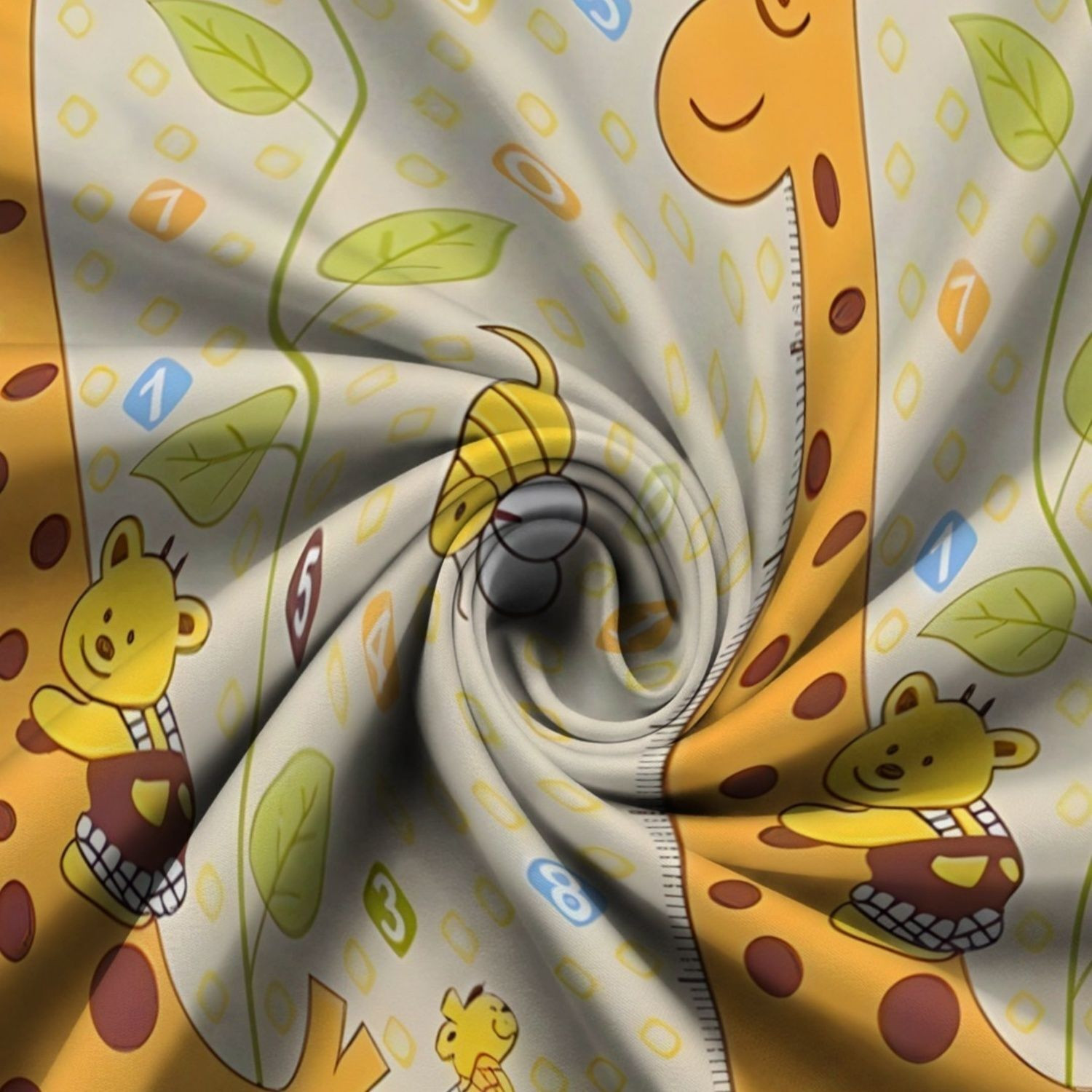 Image of Weave & Decor Microfiber Single Fitted (Elastic) 300 TC Cartoon 1 Bedsheet with 2 Pillow Covers
