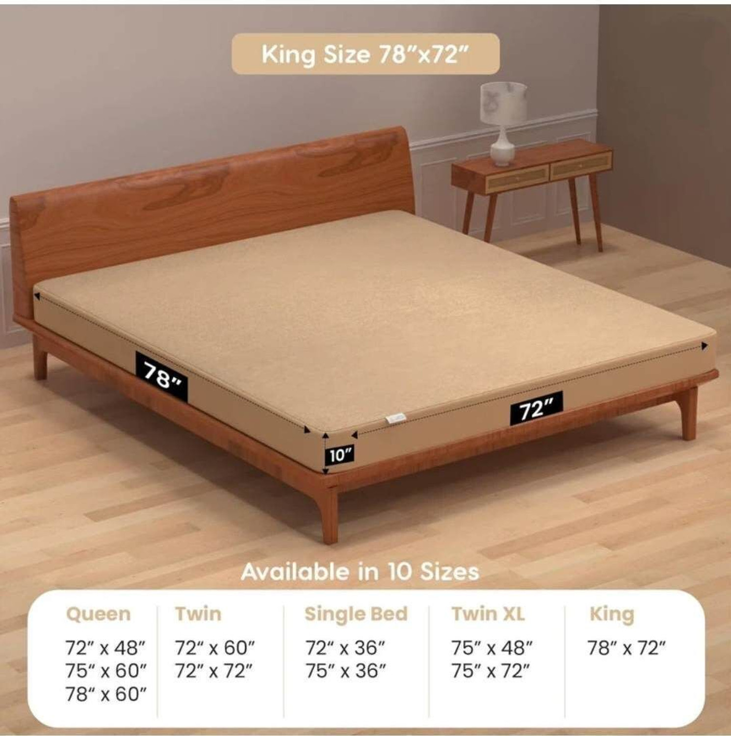 Image of Blufurn Cotton Double Fitted (Elastic) 200 TC Solid 1 AC Bedsheet