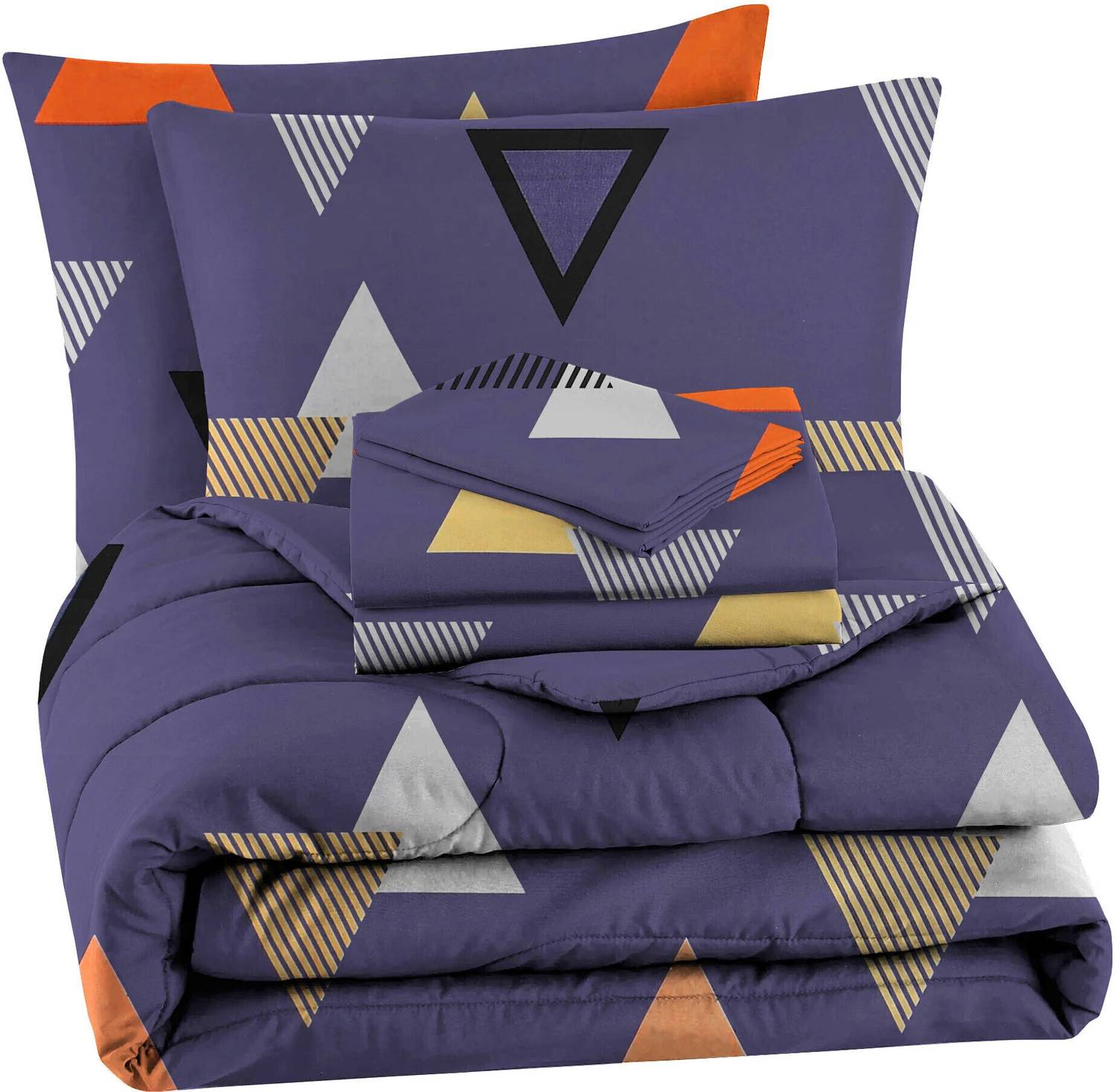 VAS COLLECTIONS Microfiber Double Flat 220 TC Abstract 1 Bedsheet