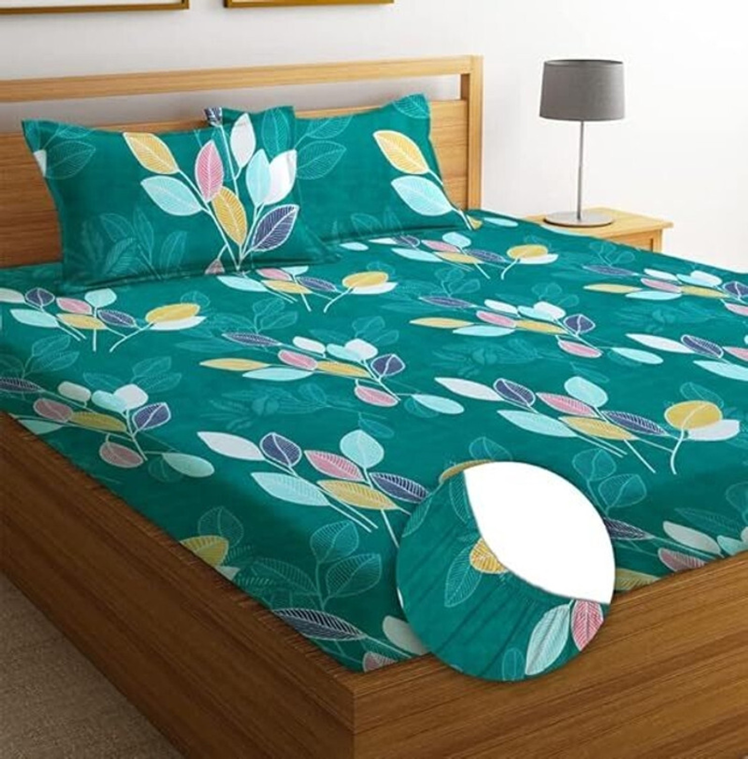 Image of Shophox Reversible Cotton King Bed Cover