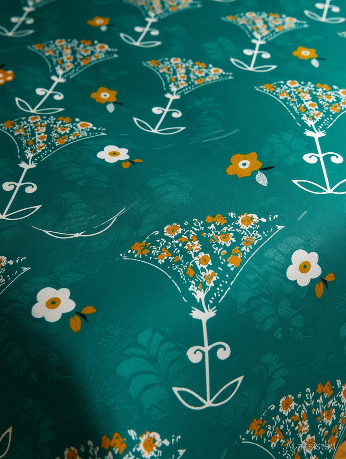 Image of ELEGANT WEAVERS Microfiber Single Flat 144 TC Printed 1 Summer Bedsheet