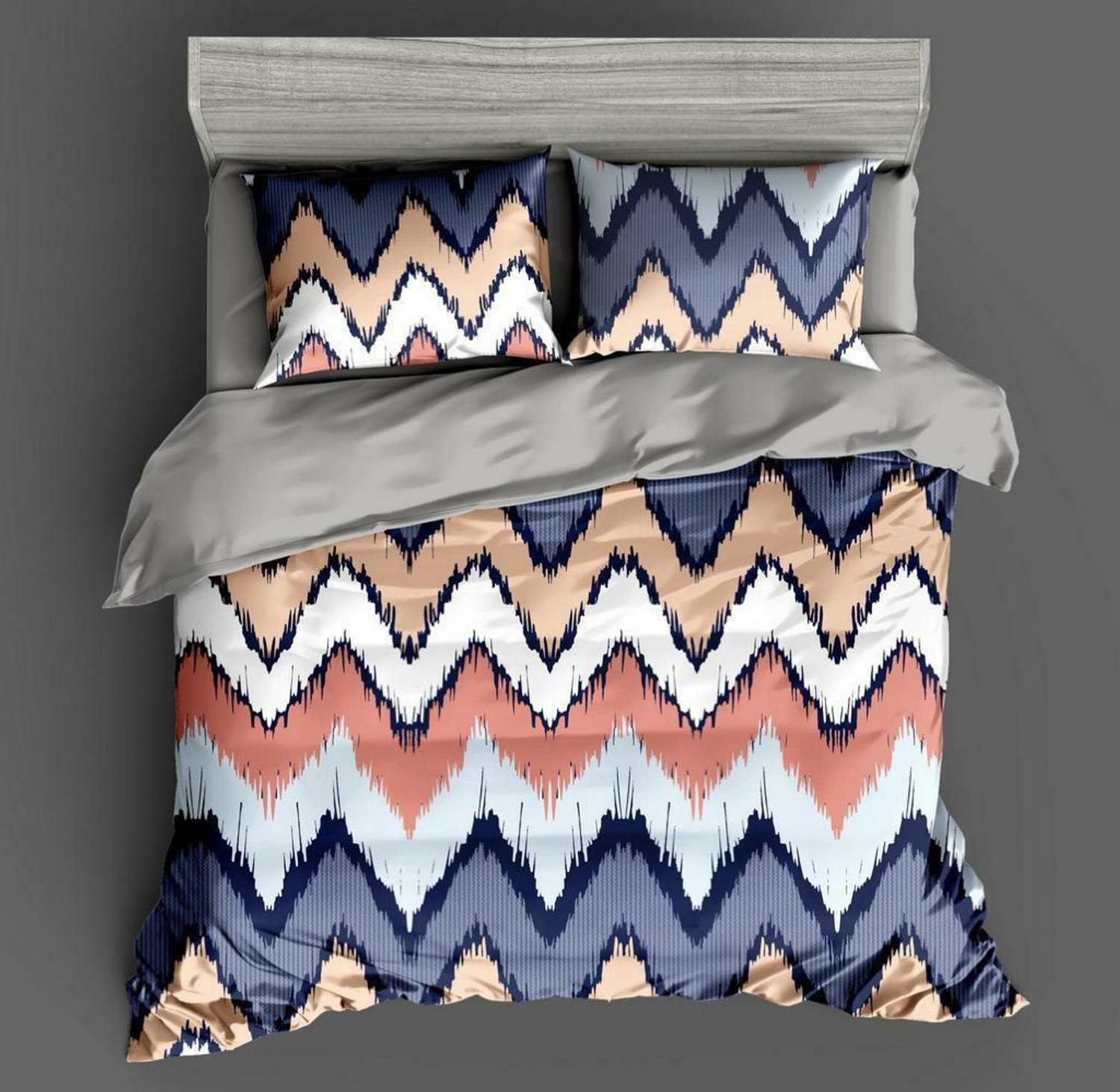 Bdeck Bruders Cotton Double Flat 250 TC Printed 1 Bedsheet with 2 Pillow Covers