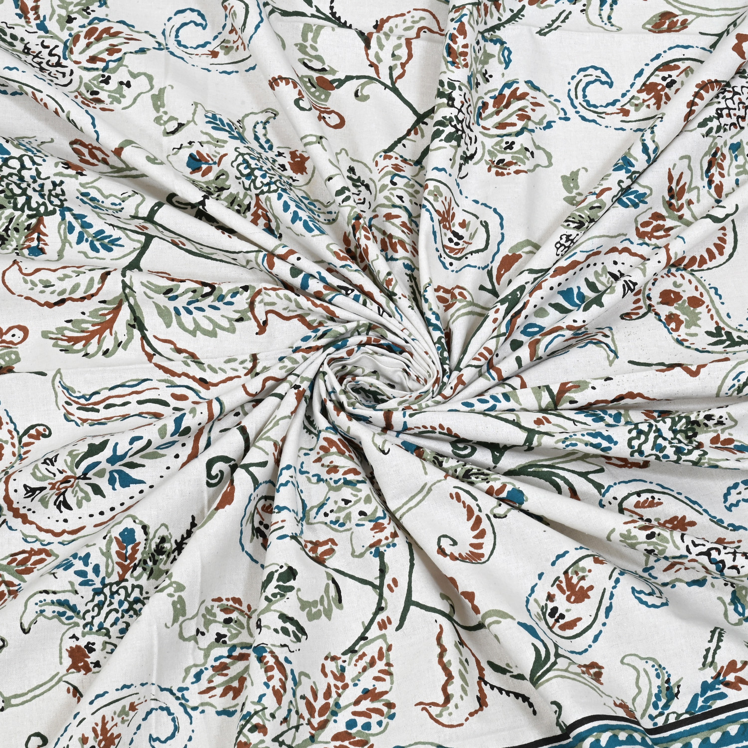 Image of EasyGoods Cotton Single Flat 240 TC Floral 1 Bedsheet with 2 Pillow Covers