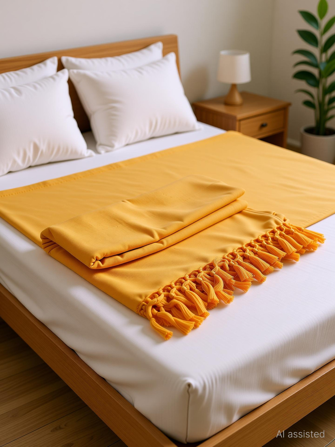Image of Amma Trenz Cotton Single Flat 200 TC Solid 1 Bedsheet