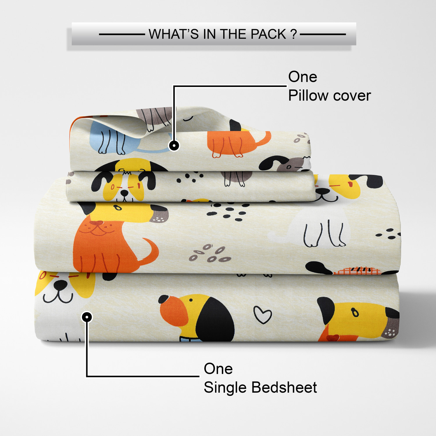 Image of Homeful Style Microfiber Single Flat 160 TC Printed 1 Summer Bedsheet