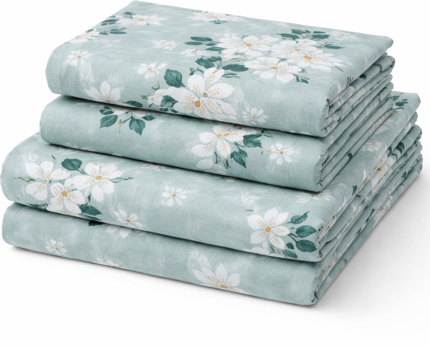Image of PILLOWALA Cotton Super King, Queen, Double, King Flat 200 TC Printed 1 Summer Bedsheet with 2 Pillow Covers