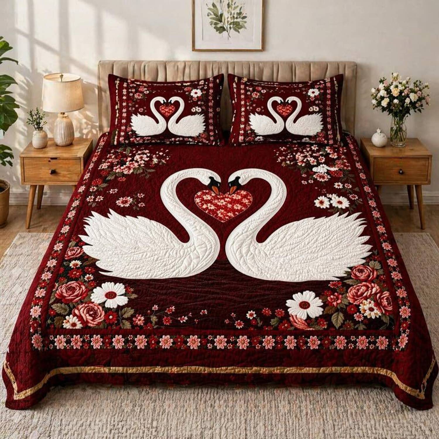 AMBERBLISH HOMES Cotton King Flat 250 TC Printed 1 Bedsheet