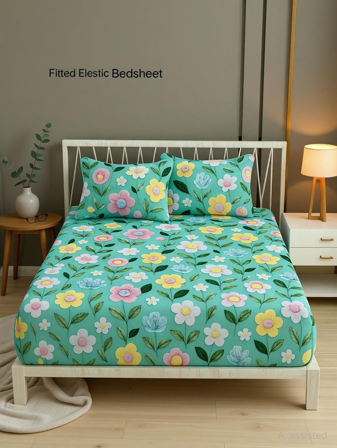 Image of ClassicFits Cotton King Bed Cover