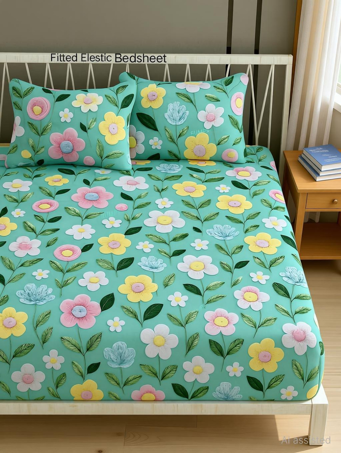 Image of ClassicFits Cotton King Bed Cover