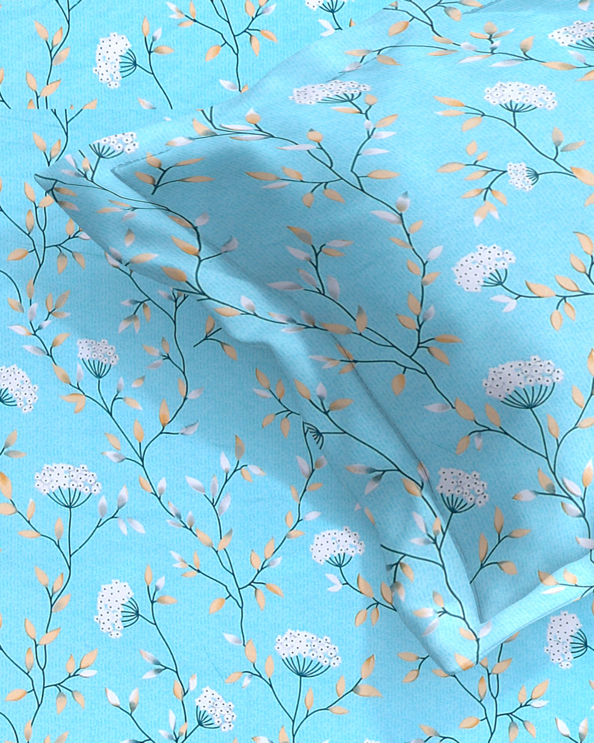 Image of Oroton Cotton Single Flat 300 TC Floral 1 Bedsheet