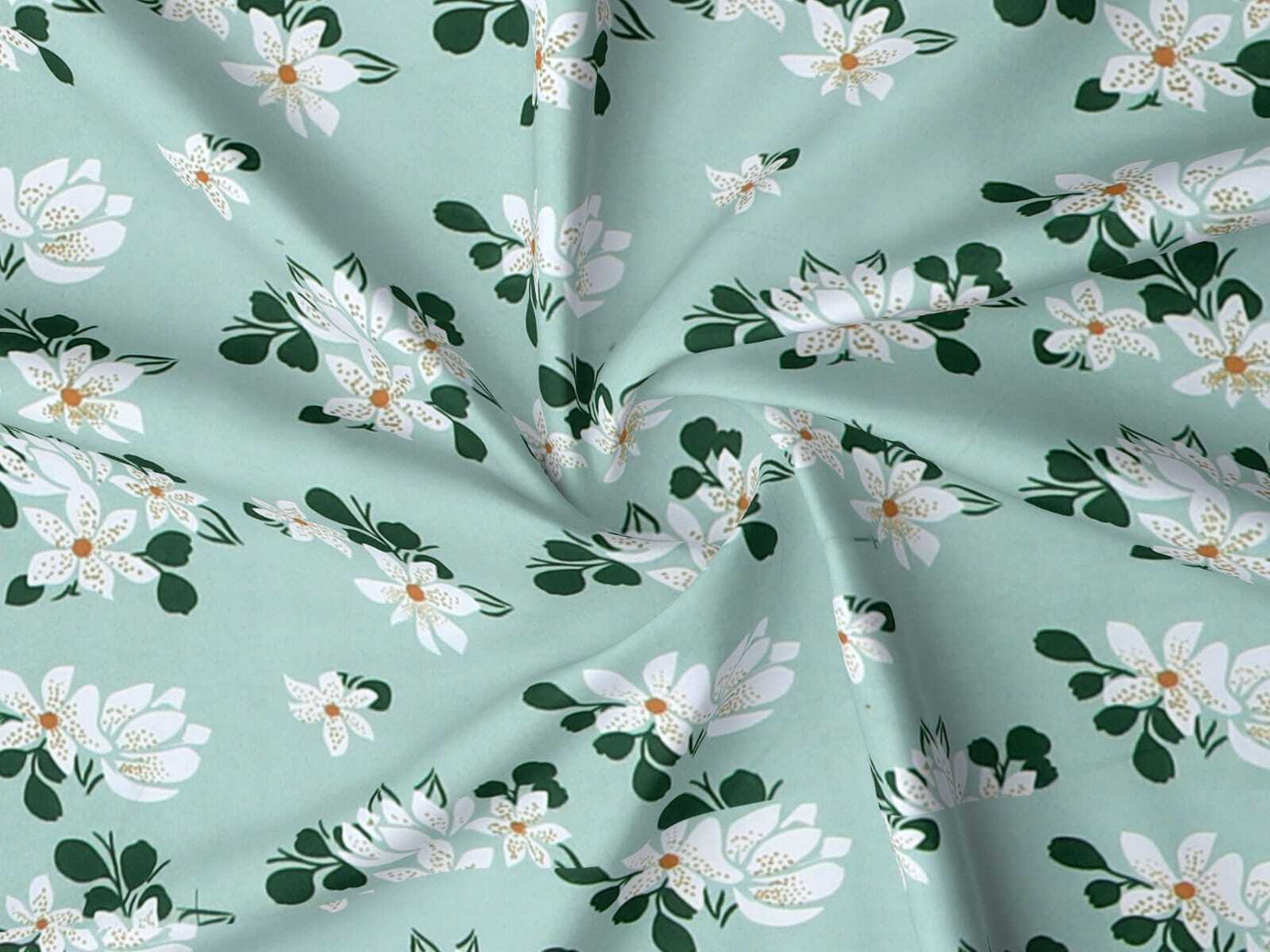 Image of PILLOWALA Cotton Super King, Queen, Double, King Flat 200 TC Printed 1 Summer Bedsheet with 2 Pillow Covers