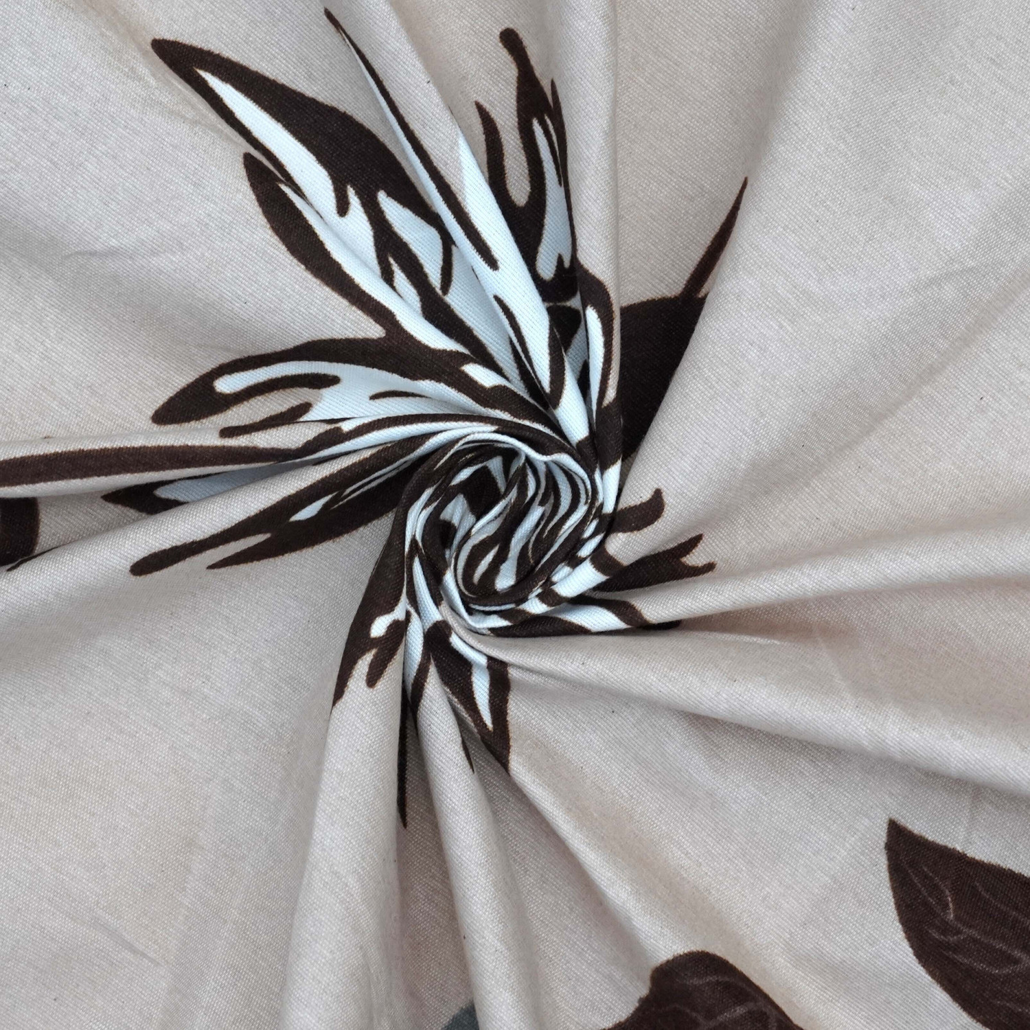 Image of CRAFTEAL Cotton Double Fitted (Elastic) 200 TC Floral 1 Summer Bedsheet with 2 Pillow Covers