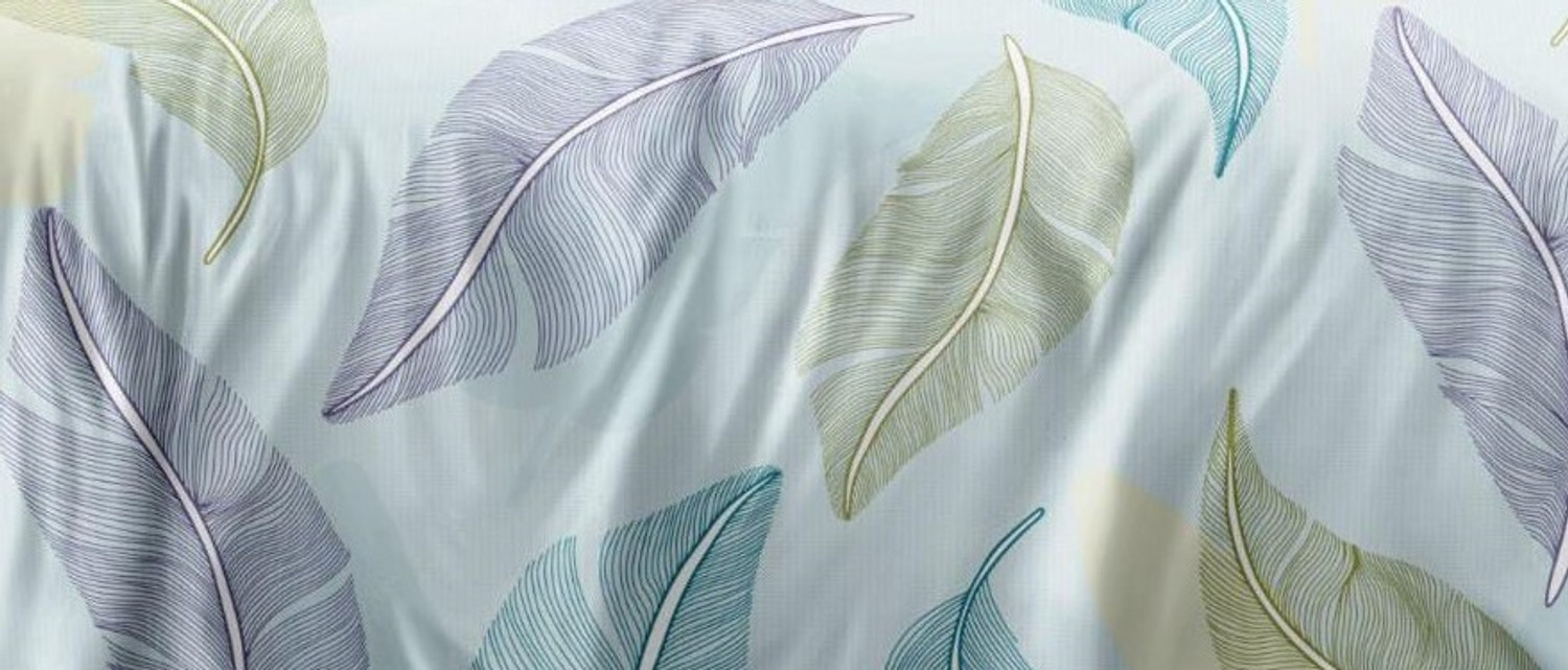Image of CARLTON LONDON Cotton Super King Flat 300 TC Geometric 1 Bedsheet with 2 Pillow Covers (Multicolor)